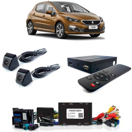 Desbloqueio De Multimidia com TV Full HD Camera de Re e Frontal Peugeot 308 2016 a 2018 - Faaftech Menor preço em Desbloqueio De Multimidia com TV Full HD Camera de Re e Frontal Peugeot 308 2016 a 2018 - Faaftech