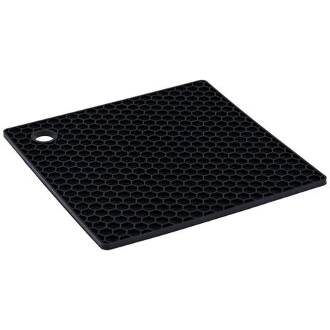Descanso De Panela Quadrado Mesa Em Silicone Preto 17 Cm Weck Menor preço em Descanso De Panela Quadrado Mesa Em Silicone Preto 17 Cm Weck