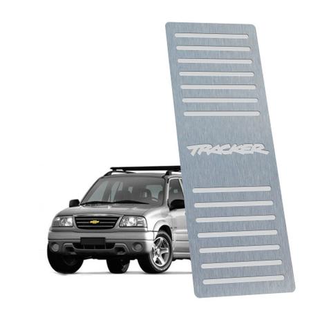 Descanso de pé chevrolet tracker 2001 até 2011 aço inox - Three parts Menor preço em Descanso de pé chevrolet tracker 2001 até 2011 aço inox - Three parts