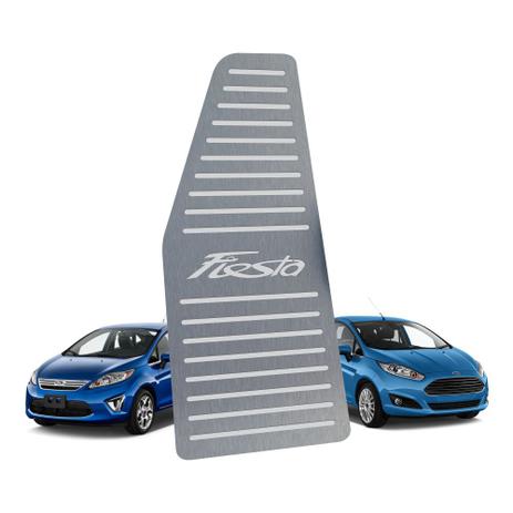Descanso de pé ford new fiesta 2011 até 2019 aço inox - 3r acessórios Menor preço em Descanso de pé ford new fiesta 2011 até 2019 aço inox - 3r acessórios