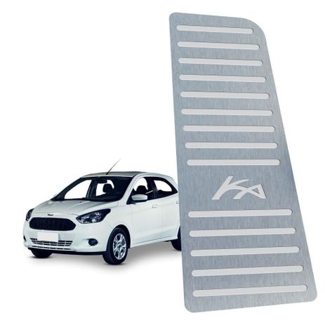 Descanso de pé ford novo ka 2015 até 2019 aço inox - 3r acessórios Menor preço em Descanso de pé ford novo ka 2015 até 2019 aço inox - 3r acessórios
