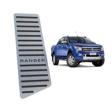 Descanso de pé ford ranger 2013 até 2019 preto aço inox - 3r acessórios Menor preço em Descanso de pé ford ranger 2013 até 2019 preto aço inox - 3r acessórios