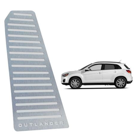 Descanso de pé mitsubishi outlander 2008 até 2013 aço inox - 3r acessorios Menor preço em Descanso de pé mitsubishi outlander 2008 até 2013 aço inox - 3r acessorios