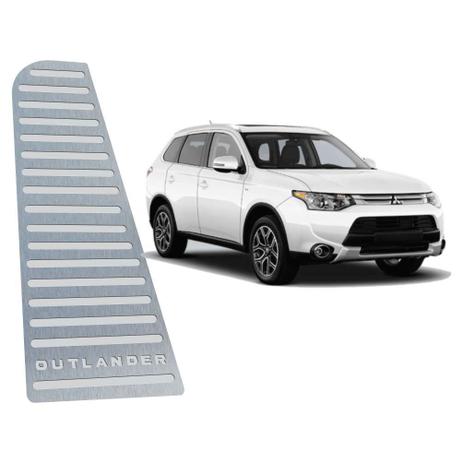 Descanso de pé mitsubishi outlander 2014 até 2016 aço inox - 3r acessorios Menor preço em Descanso de pé mitsubishi outlander 2014 até 2016 aço inox - 3r acessorios