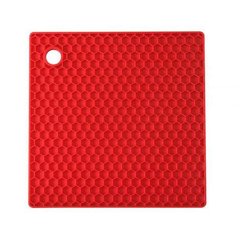 Descanso para Pratos e Panelas em Silicone Vermelho - MOR Menor preço em Descanso para Pratos e Panelas em Silicone Vermelho - MOR