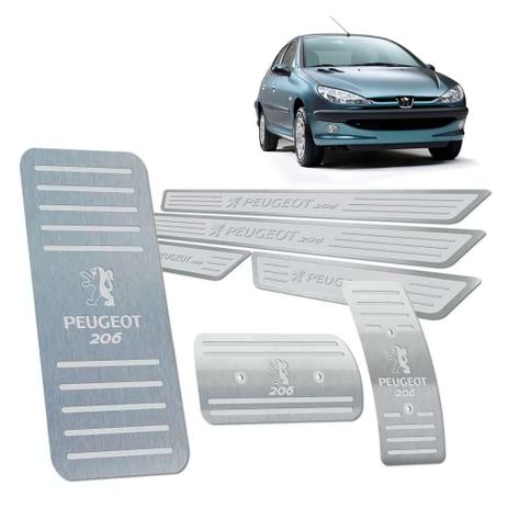 Descanso Pedaleira Soleira Peugeot 206 1999/2010 Automático - Jr Menor preço em Descanso Pedaleira Soleira Peugeot 206 1999/2010 Automático - Jr