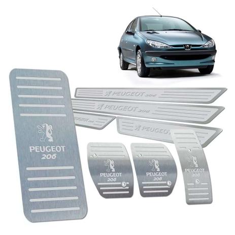 Descanso Pedaleira Soleira Peugeot 206 1999/2010 Manual - Jr Menor preço em Descanso Pedaleira Soleira Peugeot 206 1999/2010 Manual - Jr