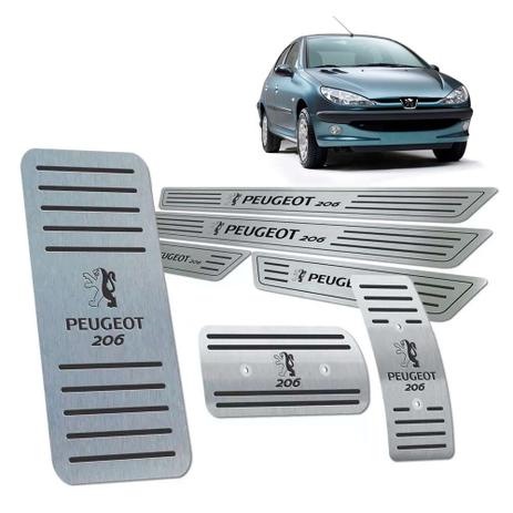 Descanso Pedaleira Soleira Peugeot 206 1999/2010 Preto Aut - Jr Menor preço em Descanso Pedaleira Soleira Peugeot 206 1999/2010 Preto Aut - Jr