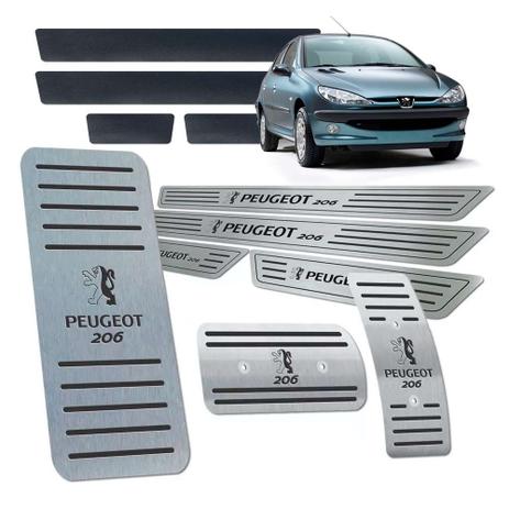 Descanso Pedaleira Soleira Preto Aut Vinil Peugeot 206 99/10 - Jr Menor preço em Descanso Pedaleira Soleira Preto Aut Vinil Peugeot 206 99/10 - Jr