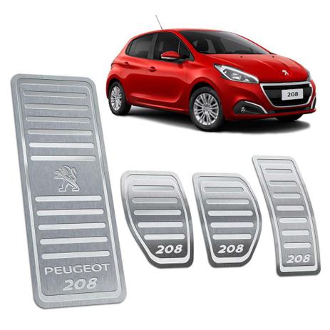 Descanso + Pedaleiras Inox 208 2014/2019 Manual Prata - Jr Menor preço em Descanso + Pedaleiras Inox 208 2014/2019 Manual Prata - Jr