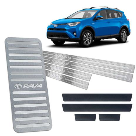 Descanso + Soleira + Vinil Toyota Rav4 2016/2019 Prata - Jr Menor preço em Descanso + Soleira + Vinil Toyota Rav4 2016/2019 Prata - Jr