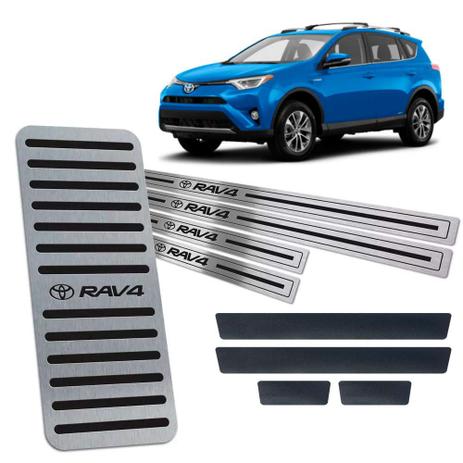 Descanso + Soleira + Vinil Toyota Rav4 2016/2019 Preto - Jr Menor preço em Descanso + Soleira + Vinil Toyota Rav4 2016/2019 Preto - Jr