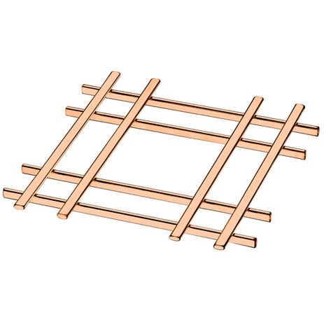 Descanso Suporte Para Panela Travessas Para Mesa Em Aço Rosè Gold - Future Menor preço em Descanso Suporte Para Panela Travessas Para Mesa Em Aço Rosè Gold - Future