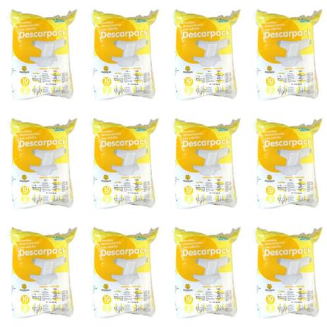 Descarpack Fralda Geriátrica P C/10 (Kit C/12) Menor preço em Descarpack Fralda Geriátrica P C/10 (Kit C/12)