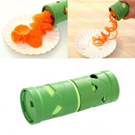 Descascador Aspiral Verduras Legumes Fatiador Cortador - Ultravendas Menor preço em Descascador Aspiral Verduras Legumes Fatiador Cortador - Ultravendas
