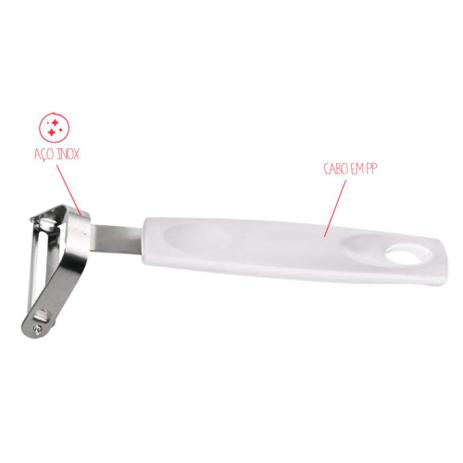 Descascador de Legumes Lâmina Asti 17 cm Branco - Brinox é ruim? Descascador de Legumes Lâmina Asti 17 cm Branco - Brinox é boa?