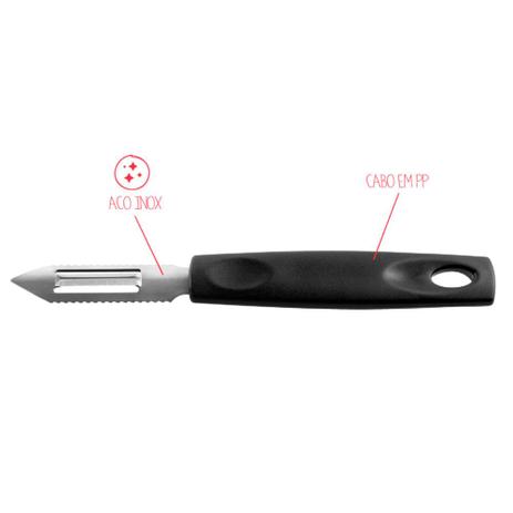 Descascador de Legumes tipo Faca Asti 19,5cm Preto - Brinox é ruim? Descascador de Legumes tipo Faca Asti 19,5cm Preto - Brinox é boa?