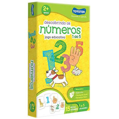 Descobrindo os Números 1 ao 5 Toyster Menor preço em Descobrindo os Números 1 ao 5 Toyster