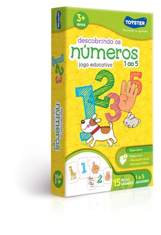 Descobrindo os números de 1 ao 5 - Toyster Menor preço em Descobrindo os números de 1 ao 5 - Toyster