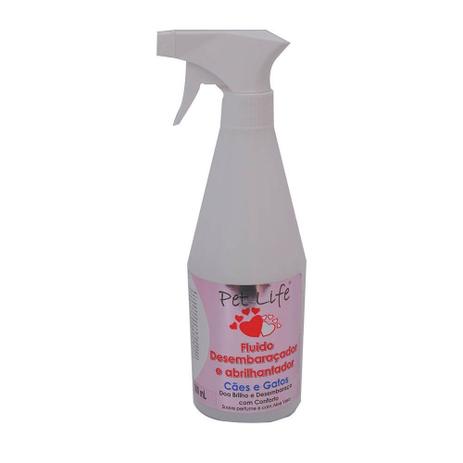 Desembaraçador Abrilhantador de Pelos Cães e Gatos Pet Life 500 ml Menor preço em Desembaraçador Abrilhantador de Pelos Cães e Gatos Pet Life 500 ml