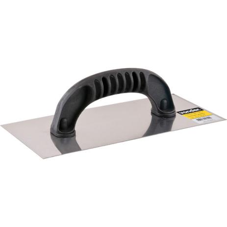 Desempenadeira aço lisa 12,0x25,5cm cabo plástico fechado - Vonder Menor preço em Desempenadeira aço lisa 12,0x25,5cm cabo plástico fechado - Vonder