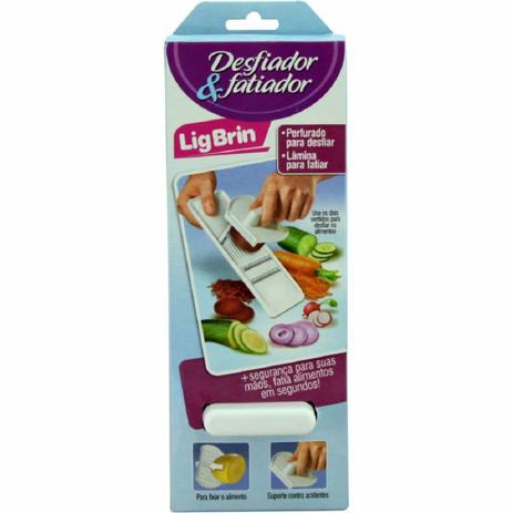 Desfiador e Fatiador Plástico com Lâmina de Aço. Perfurado para desfiar e lâmina para fatiar - Ligbrin é boa?