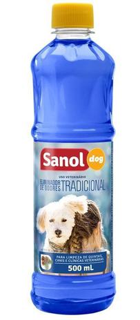 Desinfetante de Ambientes com Animais e Eliminador de Odores Fragrância Tradicional Sanol 500ml Menor preço em Desinfetante de Ambientes com Animais e Eliminador de Odores Fragrância Tradicional Sanol 500ml