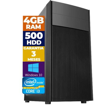 Desktop Cpu Core I3 4gb HD 500GB Com Hdmi Pyx One Menor preço em Desktop Cpu Core I3 4gb HD 500GB Com Hdmi Pyx One