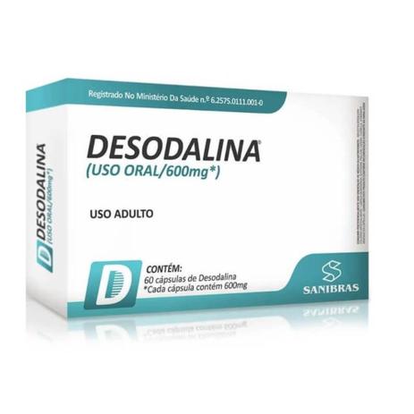 Desodalina 600mg 60 cápsulas - Sanibras Menor preço em Desodalina 600mg 60 cápsulas - Sanibras