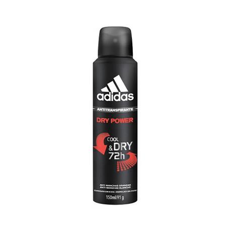 Desodorante Adidas Dry Power Aerosol 150mL - Coty brasil comercio ltda Menor preço em Desodorante Adidas Dry Power Aerosol 150mL - Coty brasil comercio ltda