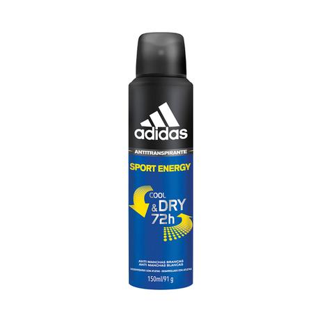 Desodorante aerosol adidas masculino 72h - sport energy 150ml - Adidas/playboy Menor preço em Desodorante aerosol adidas masculino 72h - sport energy 150ml - Adidas/playboy