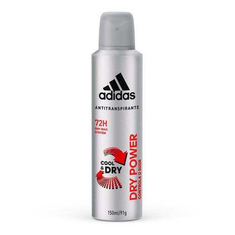Desodorante Aerosol Adidas Masculino Cool Dry Power com 150ml Menor preço em Desodorante Aerosol Adidas Masculino Cool Dry Power com 150ml