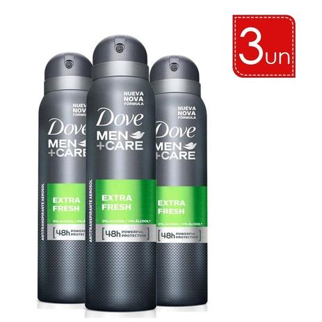 Desodorante Aerosol Dove Men Extra Fresh 89g Leve 3 Pague 2 Menor preço em Desodorante Aerosol Dove Men Extra Fresh 89g Leve 3 Pague 2