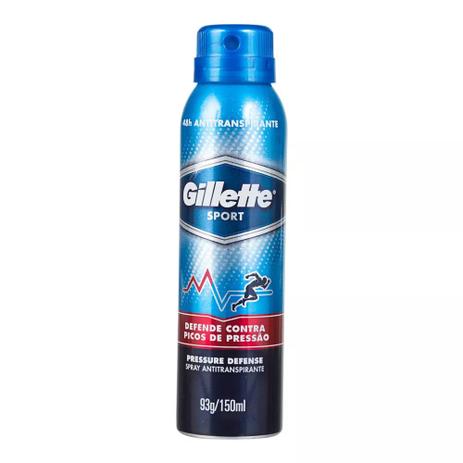 Desodorante Aerosol Gillette Seco Press Defense - 93g Menor preço em Desodorante Aerosol Gillette Seco Press Defense - 93g