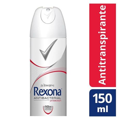 Desodorante Aerosol Rexona Feminino Antibacterial 90g/150ml Menor preço em Desodorante Aerosol Rexona Feminino Antibacterial 90g/150ml