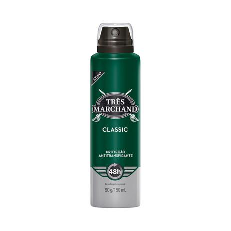Menor preço em Desodorante aerosol très marchand 48h - classic 150ml - Tres marchand/avanço/rastro/contoure