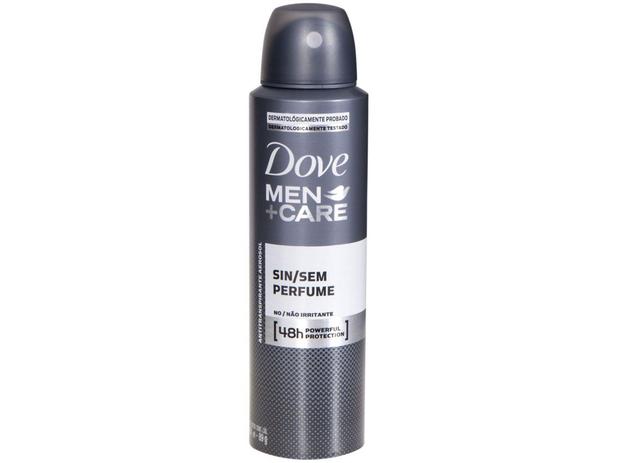Desodorante Aerossol Antitranspirante Masculino - Men+Care Sem Perfume 150ml - Dove Menor preço em Desodorante Aerossol Antitranspirante Masculino - Men+Care Sem Perfume 150ml - Dove