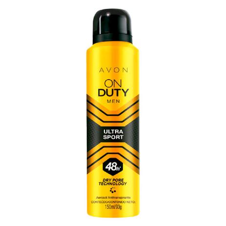Desodorante Aerossol Antitranspirante On Duty Men Ultra Sport - 150 ml Menor preço em Desodorante Aerossol Antitranspirante On Duty Men Ultra Sport - 150 ml