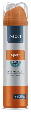 Desodorante Antitranspirante Above Men Sport 150ml Menor preço em Desodorante Antitranspirante Above Men Sport 150ml