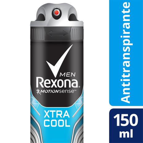 Desodorante Antitranspirante Aerosol Rexona Men XtraCool 150ml Menor preço em Desodorante Antitranspirante Aerosol Rexona Men XtraCool 150ml