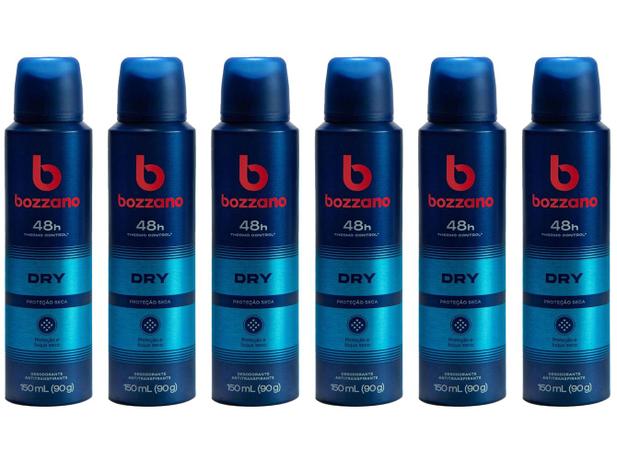 Desodorante Antitranspirante Aerossol Bozzano Dry - Masculino 150ml 6 Unidades é boa?