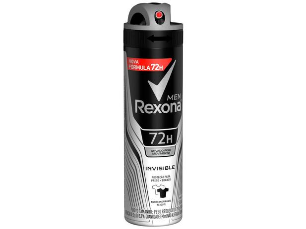 Desodorante Antitranspirante Aerossol Masculino - Rexona Invisible Anti-manchas 150ml Menor preço em Desodorante Antitranspirante Aerossol Masculino - Rexona Invisible Anti-manchas 150ml