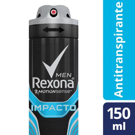 Desodorante Antitranspirante Aerossol Rexona Impacto 150ml Menor preço em Desodorante Antitranspirante Aerossol Rexona Impacto 150ml