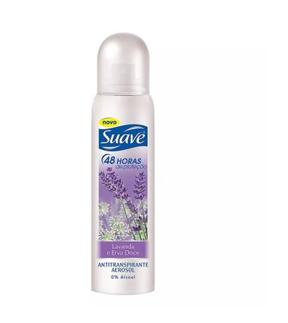 DESODORANTE ANTITRANSPIRANTE AEROSSOL SUAVE 162ml Menor preço em DESODORANTE ANTITRANSPIRANTE AEROSSOL SUAVE 162ml