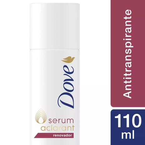 Desodorante Antitranspirante Dove Aerosol Serum Aclarant Renovador - 110ml Menor preço em Desodorante Antitranspirante Dove Aerosol Serum Aclarant Renovador - 110ml