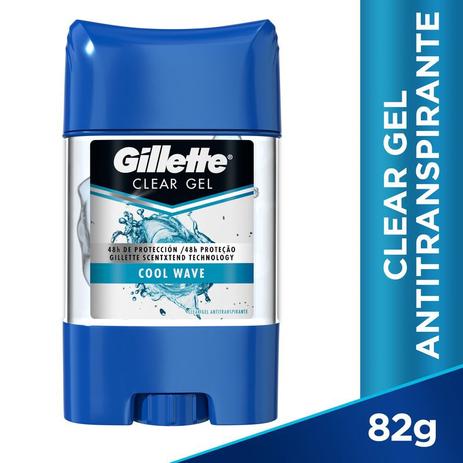 Desodorante Antitranspirante Gillette Clear Gel Cool Wave 82g Menor preço em Desodorante Antitranspirante Gillette Clear Gel Cool Wave 82g