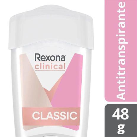 Desodorante Antitranspirante Rexona Clinical Classic Women Stick- 48G Menor preço em Desodorante Antitranspirante Rexona Clinical Classic Women Stick- 48G