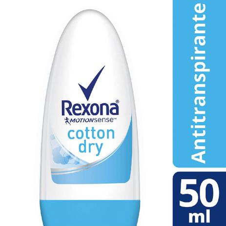 Desodorante Antitranspirante Rollon Rexona Cotton 50ml Menor preço em Desodorante Antitranspirante Rollon Rexona Cotton 50ml