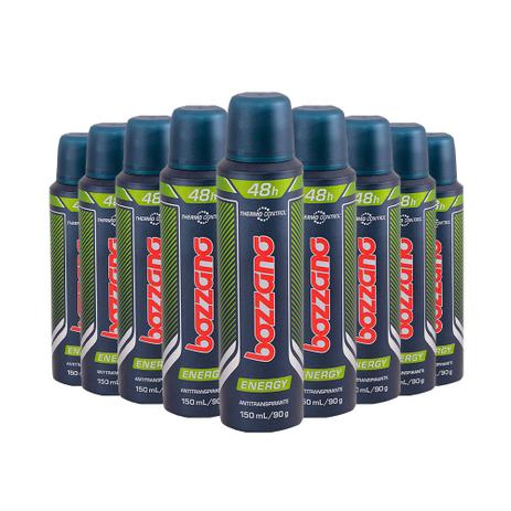 Desodorante Bozzano Thermo Control Energy Proteção 48h Fragrância Cítricas 150ml (Kit com 9) Menor preço em Desodorante Bozzano Thermo Control Energy Proteção 48h Fragrância Cítricas 150ml (Kit com 9)