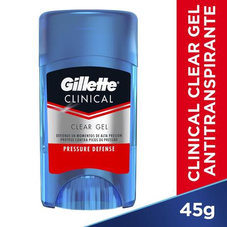 Desodorante Clear Gel Gillette Clinical Pressure Defense 45g é boa?